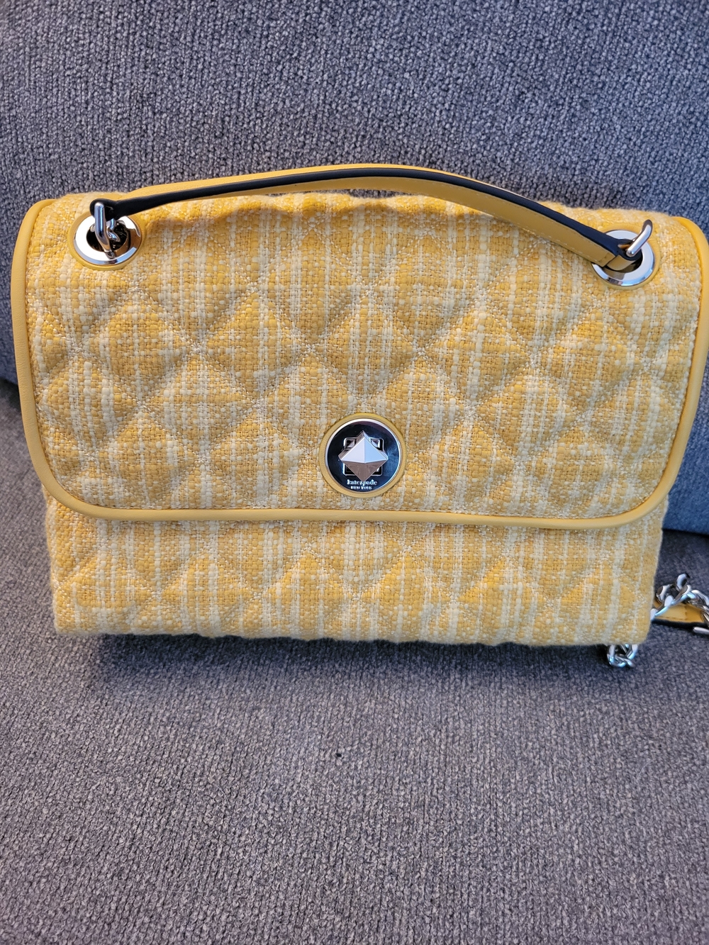 Kate Spade Natalia Medium Flap Shoulder Bag In Cut Mango